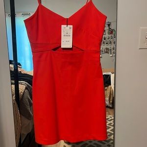 Red Zara Mini Dress Size L